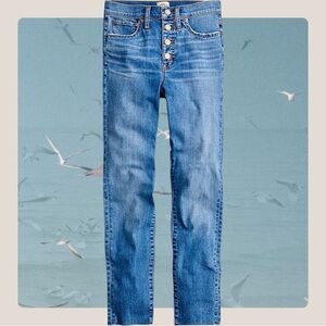 J. Crew ‘9” High-Rise Toothpick Skinny Jeans in “Buffalo” Wash Size 30